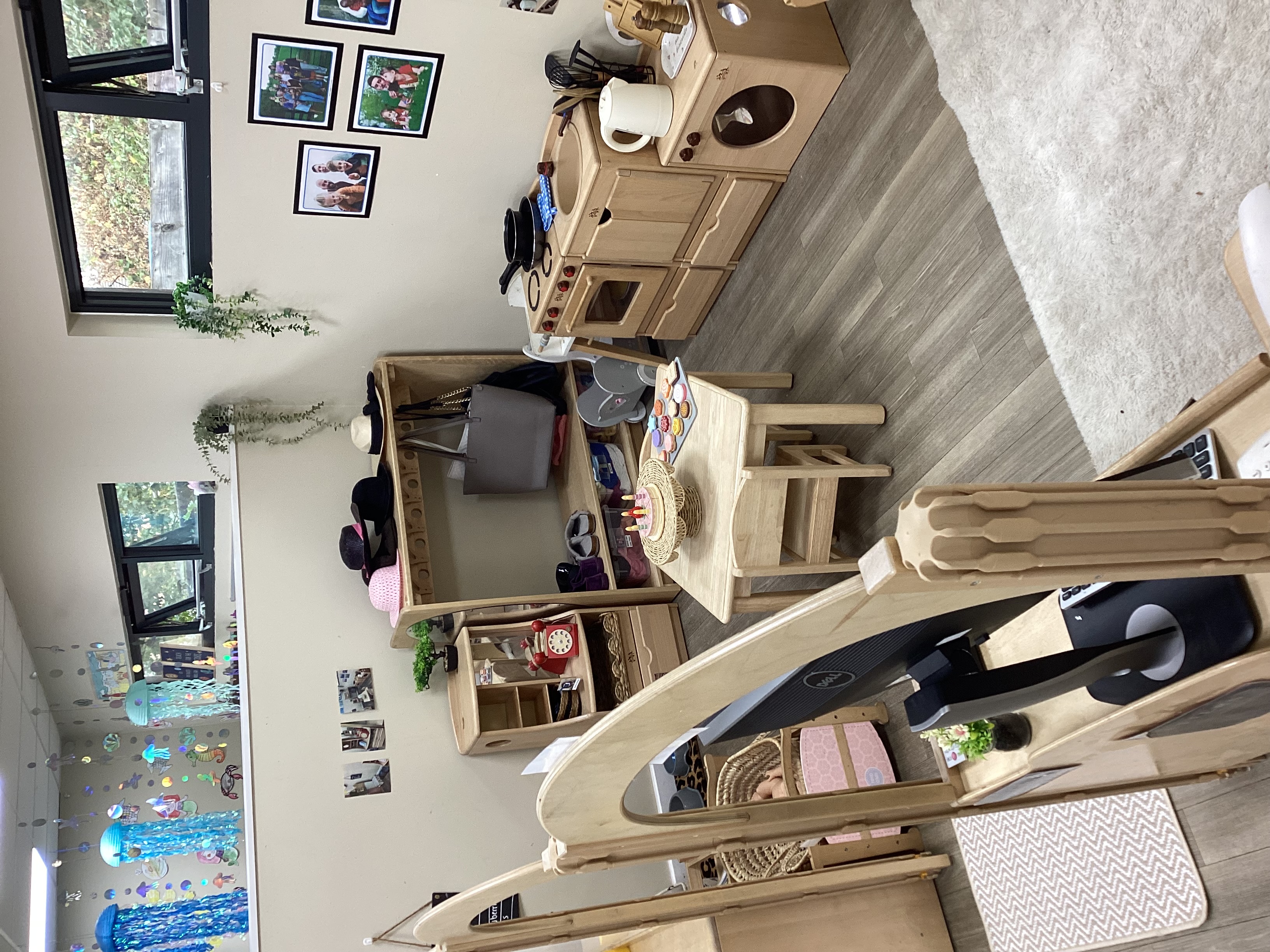 Outdoor play equipment and garden